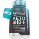 Herbtonics Keto BHB + BioPerine Keto Pills – Ketones Exógenos para Ketosis Apoyo, Gestión de Pesos, GLP‐1 Apoyo, Energía y Enfoque Mental, Vegan Friendly Non-GMO Formula. 60
