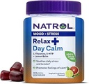 Natrol Mood+ Estrés Relájate+ Día Calma Gummies for Occasional Stress, Tropical Fruit Punch, 60 Cuenta, 60 Day Supply