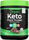 Orgain Organic Keto Vegan Protein Powder, Chocolate - 10g Plant Based Protein, 0g Sugar*, Avocado & Coconut Oil, Gluten Free, No Dairy, Lactose o Soy Ingredientes, For Smoothies & Shakes, 0.97lb