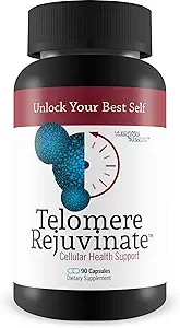 Telomere Rejuvinate - Nuestro Mejor Telomere Apoyo Suplemento para Telomere Longitud - Suplementos Telomere para Telomeres más largos Anti Aging - Los Suplementos de Longitud Telomere - Nad Suplemento Powder Cap