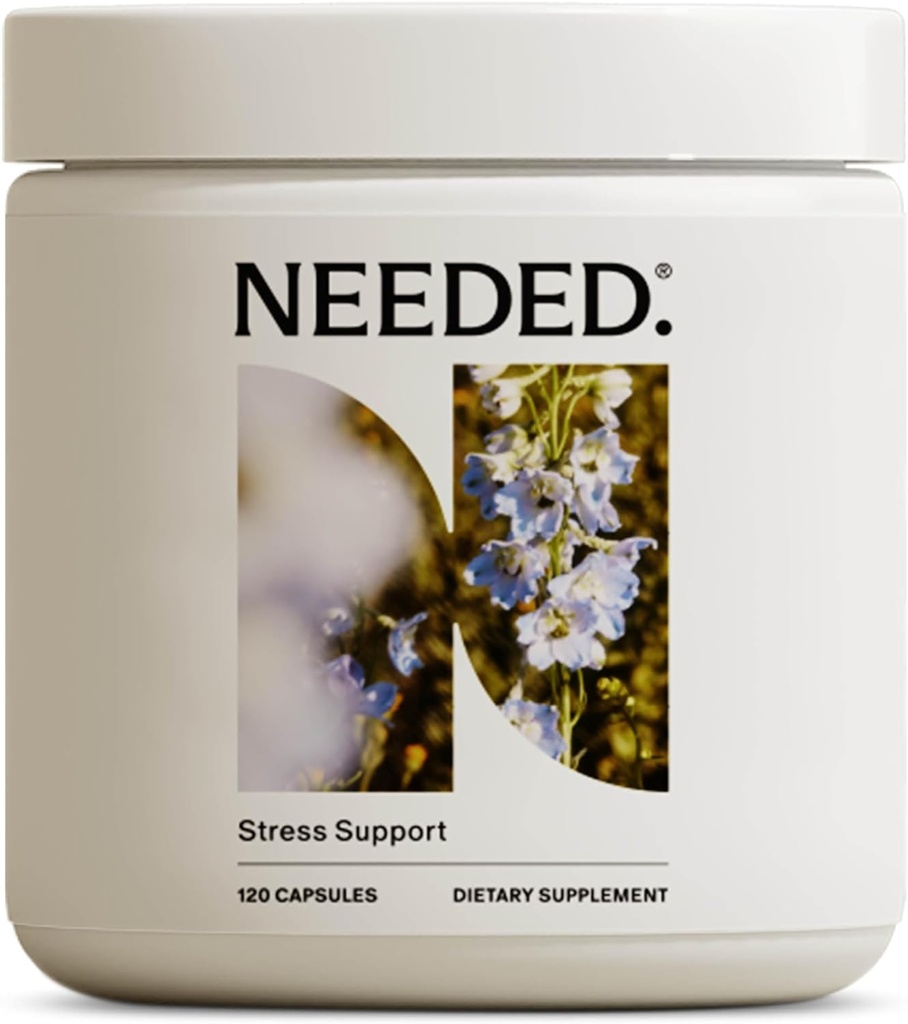 Necesitado. Apoyo al estrés - Herbal Blend Apoyo al equilibrio de humedad, energía y hormona para las mujeres - Suplemento herbal de Shatavari, Ashwagandha, Rhodiola - Non-GMO - 30 Day Supply - 120 Capsules