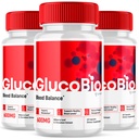 (3 Pack) Glucobio Capsules, Gluco Bio Advanced Glyco Support Formula Pills, Glucobio Extra Strength Supplement, Glucobio Natural Ingredients Glycogen Support, Gluco Bio Glycogen Reviews (180 Capsules)