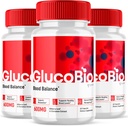 (3 Pack) Glucobio Capsules, Gluco Bio Advanced Glyco Support Formula Pills, Glucobio Extra Strength Supplement, Glucobio Natural Ingredients Glycogen Support, Gluco Bio Glycogen Reviews (180 cápsulas)