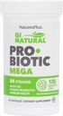 NaturesPlus GI Natural Probiotic Mega - 30 Capsules - Salud Digestiva &amp; Inmunitaria - Gluten Gratis - 30 Servings