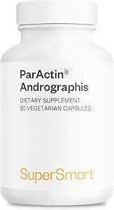 Supersmart - ParActin Suplemento 300mg por día (High Strength) - Andrographis Paniculata ← No GMO &amp; Gluten Gratis - 90 cápsulas vegetarianas