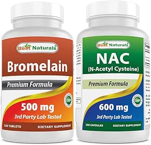 Mejores Naturales Bromelaina 500 mg " NAC 600 mg