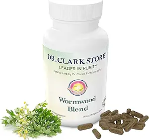 Dr Clark Superblend Wormwood Capsules - Vegetarian 330 mg, 100 Capsules - Wormwood Herb Without Artificial Preservatives, Wormwood Combination with Quassia