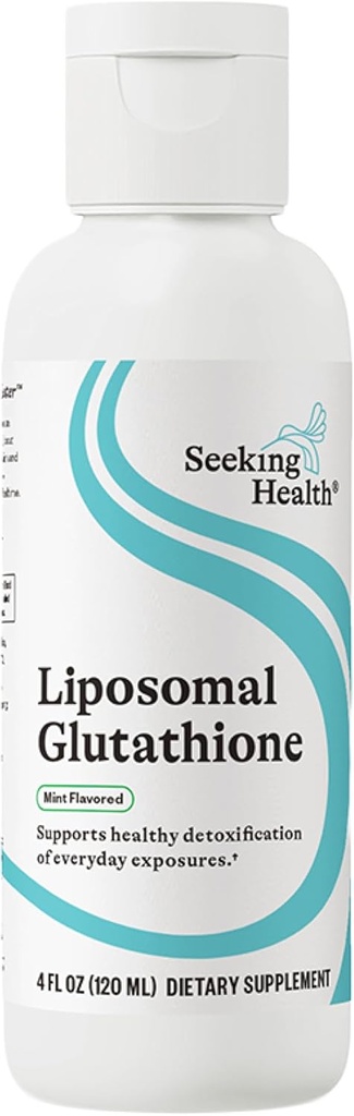Buscando Salud Optimal Liposomal Glutathione tención Proporciona 500 mg de Glutatione Reducida por Serving (Mint, 4 oz)