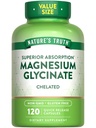 La verdad de la naturaleza Magnesio Glycinate 200mg ← 120 Capsules ← Alta Absorción Magnesio Chelated ← Non-GMO &amp; Gluten Suplemento Mineral Libre