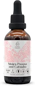 Muira Puama y Catuaba Extracto de Tintura Natural Libre de Alcohol, Booster del Sistema Inmunitario, gotas líquidas Hecho del 100% (2 fl oz)