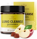 HERBAMAMA Lung Detox Gummies - Complejo herbario con mezcla de hongos para limpiar el pulmón - Vegan, no transgénico Soporte Respiratorio Suplemento - 60 Pectin-Based Apple-Flavored Chews