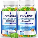 Cretina Monohydrate Gummies 5000mg Creatina para Mujer &amp; Hombre 2 Packs, Cretina Monohydrate Chew for Boost Focus, Muscle Strength, 5g Cretine Monohydrate per Serving, Sugar Free, Vegan