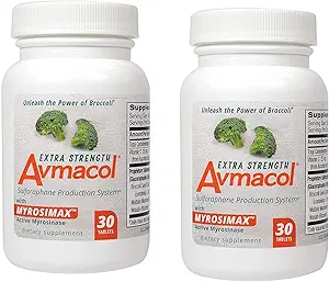 Avmacol Extra Strength Sulforaphane Production System for Immune Support, 60 Tablets