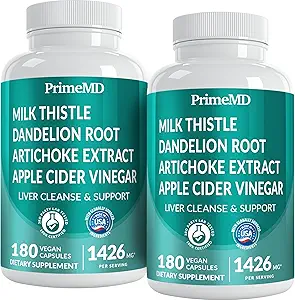 32-en-1 Limpiar Detox y Reparar con cardo de leche, Silymarin, Extracto de Artichoke, Polvo de Beetroot - Suplemento de Gallbladder con Active Liver Health Fórmula - 1426mg (180ct, Pack de 2)