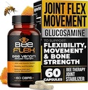 Bee Flex Joint Support Supplements - Glucosamine & Turmeric for Joint &amp; Muscle Health, Enhanced Mobility, Flexibility, and Comfort - Natural Cartilage Support Complex - 60 Capsules (1)