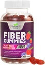 Fiber Gummies for Adults, Sugar Free Daily 4g Gummy Fiber Supplement, Prebiotic Gummy Digestive Health Support - Plant Based Soluble Chews, Prebiotics Supports Regularity & Digestion - 120 Gummies