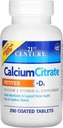 21st Century Calcium Citrate Petites + D3 Coated Tablets - 200 Tablets, Pack de 4