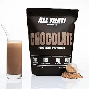 Chocolate Protein Powder, 30G de Whey Protein, Calorie baja " Fast-Absorbing, 0 Azúcar, Soy-Free " Gluten-Free Protein Powder, 30 Servings