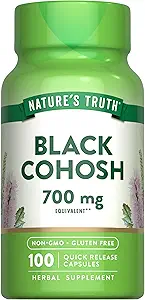 Nature's Truth Black Cohosh | 100 Capsules | Root Extract | Non-GMO & Gluten Free Supplement