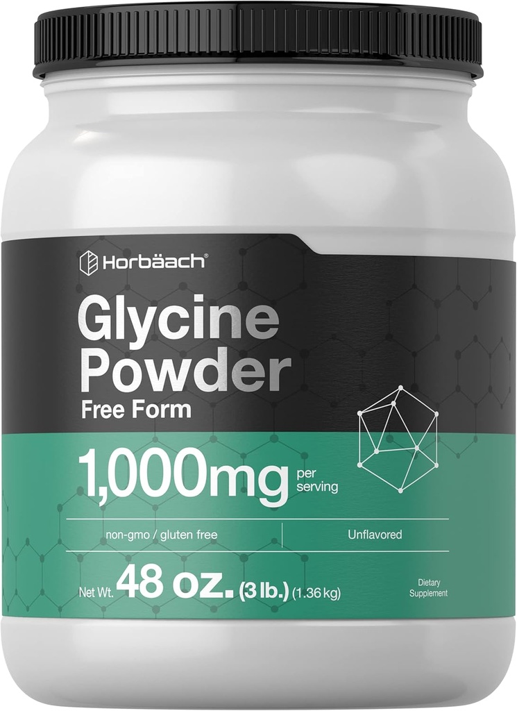 Horbäach Glycine Powder 3 lbs ← Formulario libre Suplemento Silencio Unflavored Powder  Vegetarian, Non-GMO, Gluten Free
