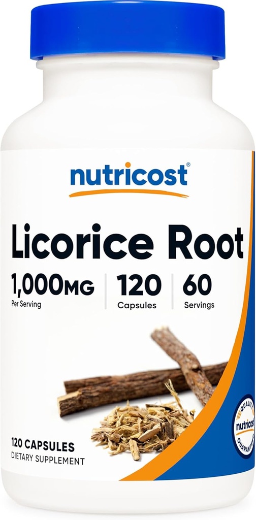 Nutricost Licorice Root 500mg, 120 Capsules - Non-GMO, Gluten Free