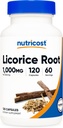 Nutricost Licorice Root 500mg, 120 Capsules - No GMO, Gluten Free