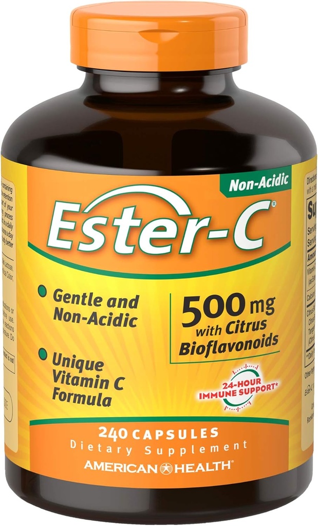 American Health Ester-Vitamin C with Citrus Bioflavonoids 500 Milligrams 240 Capsules