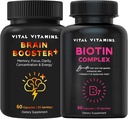 Vital Vitaminas Brain Booster Plus + Biotin Complex Capsules