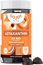 Chewable Astaxanthin Gummies - Natural Astaxanthin 24mg Suplemento Antioxidante - Vegan, No-GMO, Libre de Azúcar, Libre de Gluten, Soy-Fee, laboratorio de 3er partido probado - 2 Month Supply (60 Gummies)