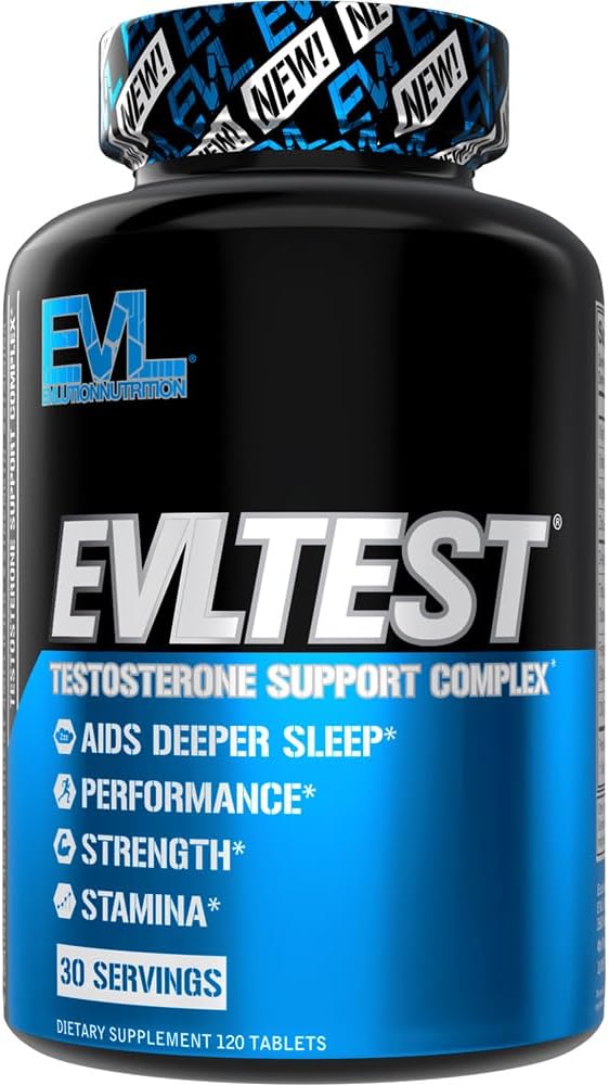 EVL Booster de testosterona completa para hombres - Post Workout Recovery Testosterone Suplemento con DIM Plus D Aspartic Acid and Tribulus - EVLTest Estrogen Blocker para hombres Post Workout Suplemento