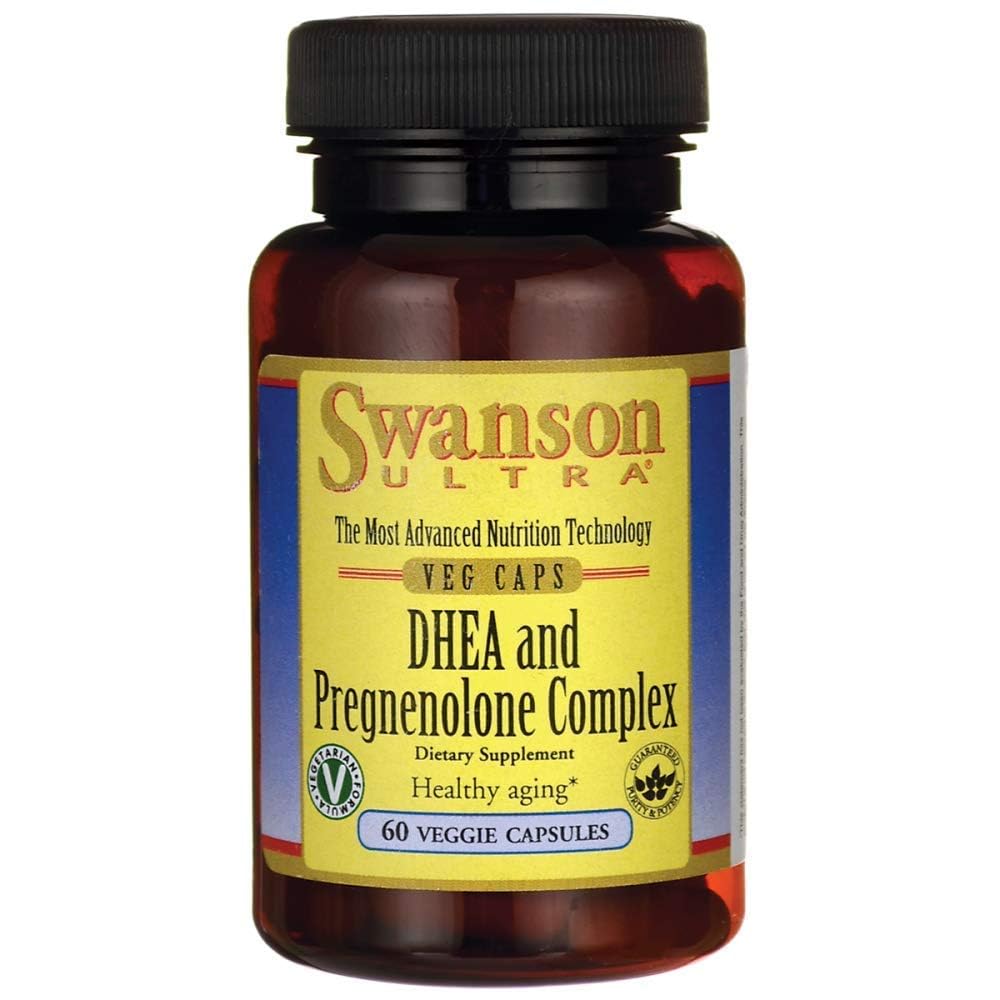 Swanson Dhea y Pregnenolone Complex 60 Veg Capsules