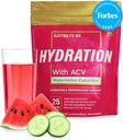 Elementos esenciales Hydration Packets - Watermelon Cucumber Pack - Sugar Free Electrolytes Powder Packets - 25 Stick Packs of Electrolytes Powder No Sugar - Hydration Drink - with ACV &amp; Vitamin C