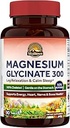 Vitalitown Magnesium Glycinate ← Chelated, Non Buffered 300mg Elemental Magnesium ← Más Bioavailable, Fully Reacted ← Bone, Muscle, Calm, Sleep, Heart Healths ← 90 Tablets, Non-GMO