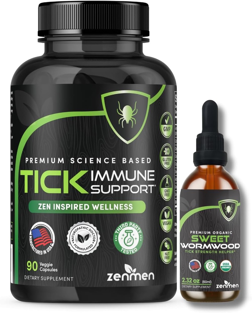 Zenmen Immune Support Bundle: Tick Immune Support and Sweet Wormwood Tincture