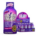 Vitamin Energy Focus+ Extra Strength Energy Shot Berry 4 Pack, 260mg Natural Caffeine, B-Vitamins, CoQ10, Amino Acids, Focus, Productivity & Clarity, Zero Sugar, Gluten-Free, 1.93 fl oz