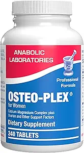 Osteo-Plex Bone Health Suplemento para Mujeres - Clínica Fórmula Bone Strength Suplemento con Magnesium Calcium Vitamin D3 &amp; Trace Minerals Complex - Easy to Swallow Gentle Tablets - 240 Count