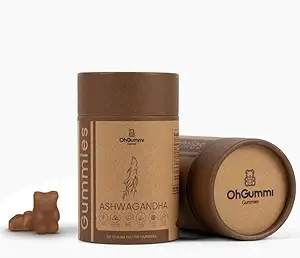 Ashwagandha 1500mg + Zinc, Vitamina D2 Vegan Gummies (Ashwagandha Roots)