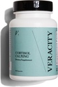 Veracidad Cortisol Calming - Estrés de Probación Clínica &amp; Apoyo al sueño Suplemento - Reduce la tensión &amp; mejora la claridad mental con el bloque natural de los adaptógenos - 60 cápsulas