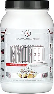 Purus Labs Myofeed Blended Protein ← Ultra Filtrado Whey Isolate " Concentrate TEN Soluble Fiber " Digestive Enzymes ← 25 Servings (Frosted Cinnamon Roll)