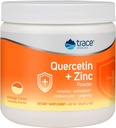 Trace Minerals Quercetin Plus Zinc Powder - Suplemento Antioxidante para Apoyo Inmunitario - Suplemento Mineral Ayudas Salud Cardiovascular - Incluye Vitamina C & Ionic - Crema Naranja, 120g (30 Servimientos)