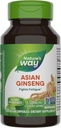 Camino de la Naturaleza Ginseng asiático, Lucha Fatiga*, 1,120mg Por 2 cápsulas Servir, Proyecto no OGM Verificado, Vegan, 50 cápsulas (Paquete Mayo Vary)