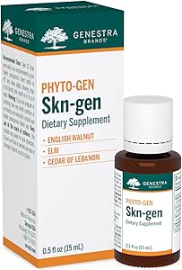 Genestra Brands Skn-gen | English Walnut, Elm, and Cedar of Lebanon Herbal Supplement | 0.5 fl. oz.