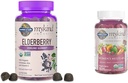 Garden of Life Organics Elderberry Gummies for Adults &amp; Kids - Immune Support Supplement with Organic Fruit &amp; Organics Women 40+ Gummy Vitamins - Berry - Certified Organic