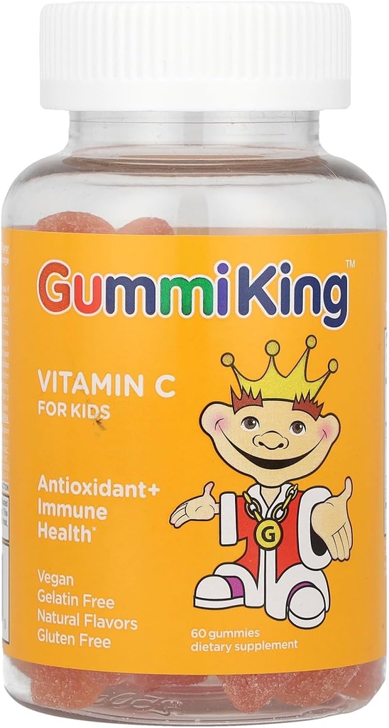 Gummi King Suplemento Vitamin-C, Orange, 60 Cuenta