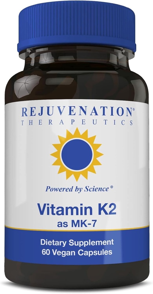 Rejuvenecimiento Terapéutica Vitamina K2 MK-7 tención 60-Day Supply, High Potency (300mcg)