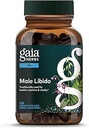Gaia Herbs Male Libido - Suplemento Herbal con Saw Palmetto, Horny Goat Weed, Maca " Oats - Supports Stamina, Vitality " Hormone Balance for Men - 120 Vegan Liquid Phyto-Capsules (30-Day Supply)