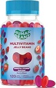 Multivitamin Jelly Bean Gummies con Zinc para Hombres y Mujeres, Immune Support Suplementos dietéticos para adultos, vegetarianos, 120 Beans Berry Blast, Kosher