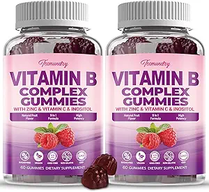 Complejo de vitamina B libre de azúcar para mujeres - Complejo de vitaminas Vegan b con metil B12, folato de metil - más vitamina C, zinc, inositol - apoya la energía, inmuno, cabello saludable, piel (120 cuenta)