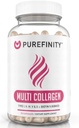 PUREFINITY Collagen Peptides for Women – Tipo I, II, III, V &amp; X con ácido hialurónico biotino, soporta la piel sana, los huesos, los clavos de pelo – No GMO, la semilla de hierba (90 cápsulas, 1 mes de suministro)