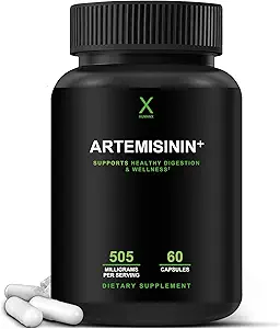 HUMANX Artemisinin 505mg con Bioperina para la Absorción Mayor - Apoyos Envejecimiento saludable, digestión e inmunidad - Estados Unidos Tercero testado - Vegan, No GMO - Artemisia Annua - Sweet Wormwood Extract